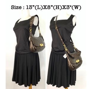 Authentic Coach  Metallic Leather Hippie  New with Tag, Unused